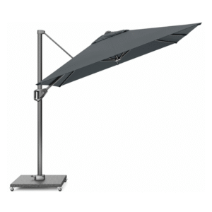 zweefparasol platinum voyager t1 250x250 antraciet gekanteld