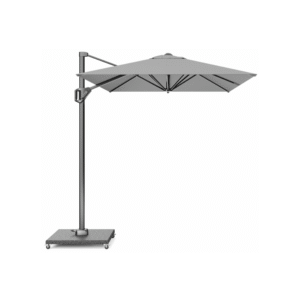 zweefparasol platinum voyager t1 300x200 lichtgrijs recht