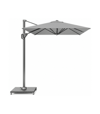 zweefparasol platinum voyager t1 300x200 lichtgrijs recht