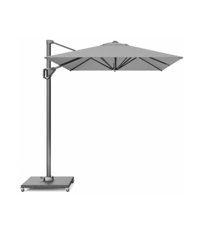 zweefparasol platinum voyager t1 300x200 lichtgrijs recht