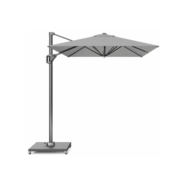 zweefparasol platinum voyager t1 300x200 lichtgrijs recht