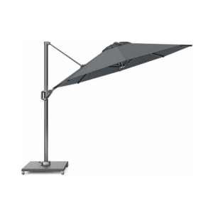 zweefparasol platinum voyager t1 rond ø300 antraciet gekanteld