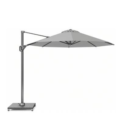 zweefparasol platinum voyager t1 rond ø300 lichtgrijs recht