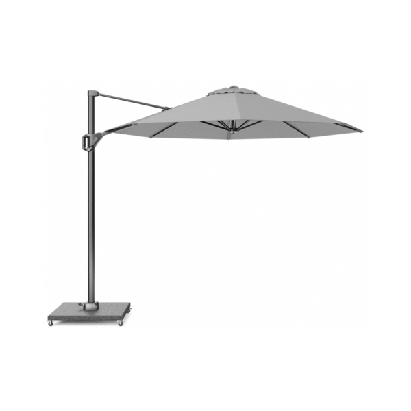 zweefparasol platinum voyager t1 rond ø300 lichtgrijs recht