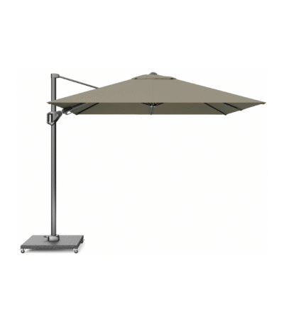 zweefparasol platinum voyager t2 270x270 taupe recht vooraanzicht