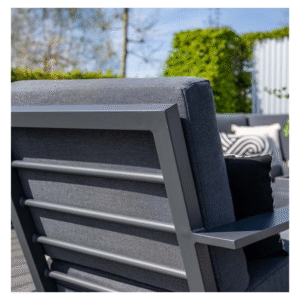Rugleuning Lincoln loungestoel met modern aluminium frame