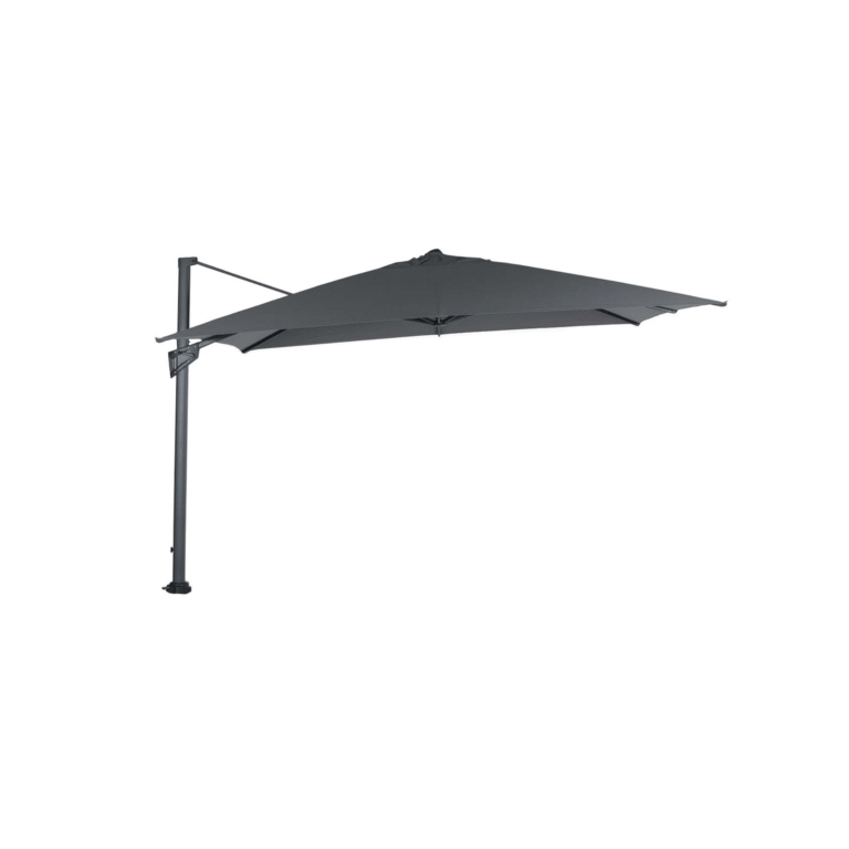 Video: Hawaii King pole zweefparasol – 400×400 cm – carbon black – dark grey