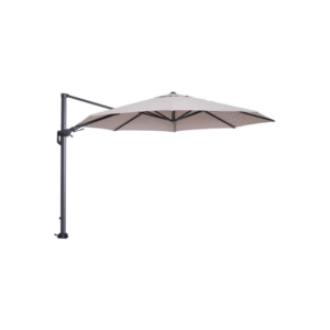 Ronde Hawaii zweefparasol Ø350 cm in zandkleur