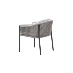 Kelvin tuinstoel met taupe rope rugleuning en moderne afwerking