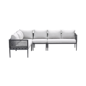 Luxe tuin loungeset met strak design en comfortabele zitkussens