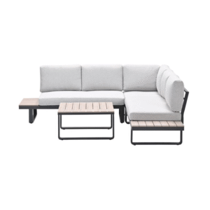 Masone loungeset met houten loungetafel en minimalistisch design