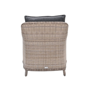 Achteraanzicht van de Garden Impressions Milwaukee wicker loungestoel