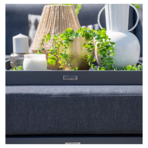 Rugleuning Lincoln loungestoel met modern aluminium frame
