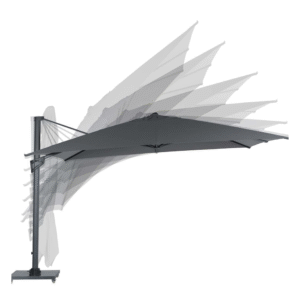 Verstelbare Hawaii King parasol in kantelbare standen