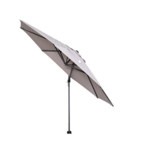 Zijaanzicht Hawaii zweefparasol volledig gekanteld