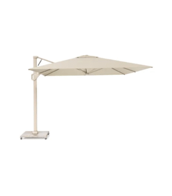 Zweefparasol Platinum Beaufort 320x320 Champagne op witte achtergrond