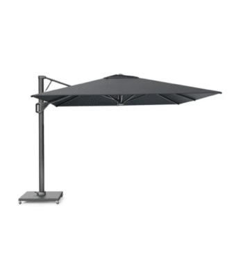 Zweefparasol Platinum Beaufort premium 320x320 cm in faded black kleur